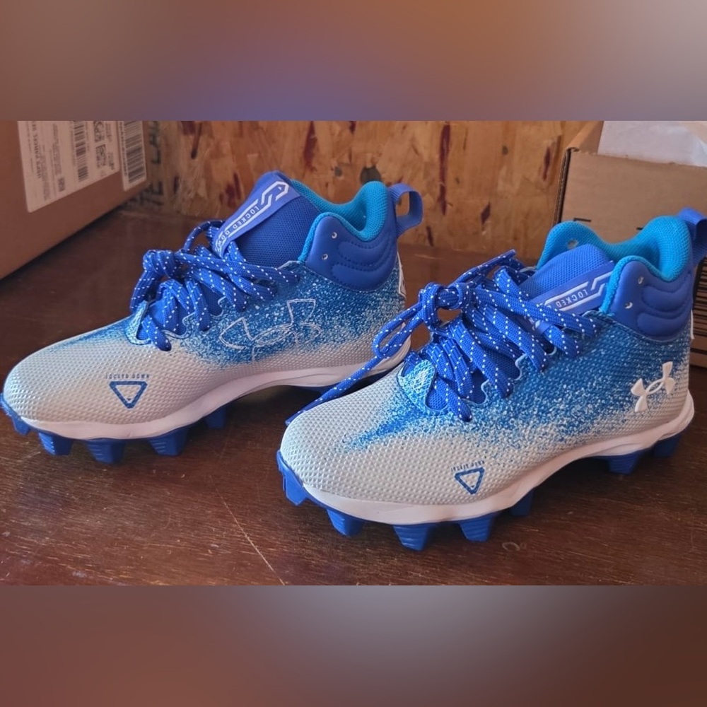 Under Armour Blue and White Sneakers with Modern Design